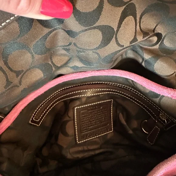 Vintage coach bag, beautiful suede - Picture 7 of 10